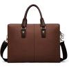imageBOSTANTEN Leather Lawyers Briefcase Laptop Business Slim Bags for Men ampamp WomenCoffee Medium