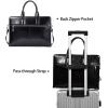 imageBOSTANTEN Women Genuine Leather Briefcase Tote Business Vintage Handbag 156quot Laptop Shoulder Bag BrownAblack