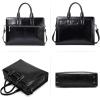 imageBOSTANTEN Women Genuine Leather Briefcase Tote Business Vintage Handbag 156quot Laptop Shoulder Bag BrownAblack