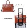 imageBOSTANTEN Women Genuine Leather Briefcase Tote Business Vintage Handbag 156quot Laptop Shoulder Bag BrownAbrown