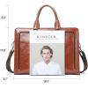 imageBOSTANTEN Women Genuine Leather Briefcase Tote Business Vintage Handbag 156quot Laptop Shoulder Bag BrownAbrown