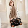 imageBOSTANTEN Womens Briefcase Leather Laptop Bag for Women 156 inch Computer Bag Messenger Business Work ToteBlack