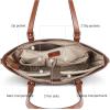 imageBOSTANTEN Womens Leather Laptop Tote Office Shoulder Handbag Vintage Briefcase 156 inch Computer Work PurseAbrown
