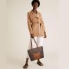 imageBOSTANTEN Womens Leather Laptop Tote Office Shoulder Handbag Vintage Briefcase 156 inch Computer Work PurseCoffeebrown
