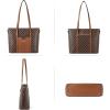 imageBOSTANTEN Womens Leather Laptop Tote Office Shoulder Handbag Vintage Briefcase 156 inch Computer Work PurseCoffeebrown