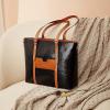 imageBOSTANTEN Womens Leather Laptop Tote Office Shoulder Handbag Vintage Briefcase 156 inch Computer Work PurseDblackbrown