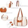 imageBOSTANTEN Womens Leather Laptop Tote Office Shoulder Handbag Vintage Briefcase 156 inch Computer Work PurseIbeigebrown