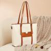 imageBOSTANTEN Womens Leather Laptop Tote Office Shoulder Handbag Vintage Briefcase 156 inch Computer Work PurseIbeigebrown