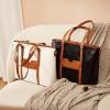 imageBOSTANTEN Womens Leather Laptop Tote Office Shoulder Handbag Vintage Briefcase 156 inch Computer Work PurseIbeigebrown
