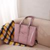 imageBOSTANTEN Womens Leather Laptop Tote Office Shoulder Handbag Vintage Briefcase 156 inch Computer Work PurseKpink