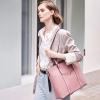 imageBOSTANTEN Womens Leather Laptop Tote Office Shoulder Handbag Vintage Briefcase 156 inch Computer Work PurseKpink