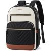 imageBOSTANTEN 156 Inch Laptop Backpack for Women College Teacher Computer Bag Travel Backpack Purse BrownBlackBrownblack