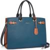 imageBOSTANTEN Briefcase for Women 156 Inch Genuine Leather Laptop Briefcase Shoulder Work Tote Bag PurseDblue