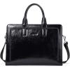 imageBOSTANTEN Women Genuine Leather Briefcase Tote Business Vintage Handbag 156quot Laptop Shoulder Bag BrownAblack