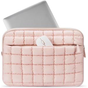 imageBOSTANTEN Laptop Sleeve 156 Inch Puffy Padded Laptop Bag Protective Case Water Resistant Compatible with MacBook Pro 16 InchApink