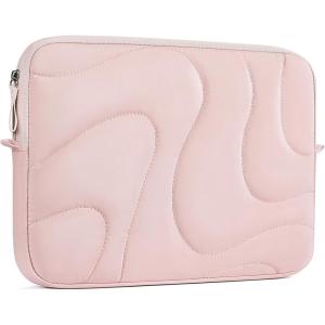 imageBOSTANTEN Laptop Sleeve 156 Inch Puffy Padded Laptop Bag Protective Case Water Resistant Compatible with MacBook Pro 16 InchBPink