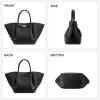 imageBOSTANTEN Large Tote Bags for Women Designer Top Handle Satchel with Magnetic Crossbody Purse Handbags with Adjustable StrapBlack