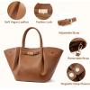 imageBOSTANTEN Large Tote Bags for Women Designer Top Handle Satchel with Magnetic Crossbody Purse Handbags with Adjustable StrapBrown