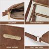 imageBOSTANTEN Crossbody Bags Purses for Women Trendy Soft Leather Shoulder Handbags with Adjustable Strap Zipper PocketA02brown With White