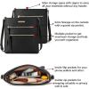 imageBOSTANTEN Crossbody Bags Purses for Women Trendy Soft Leather Shoulder Handbags with Adjustable Strap Zipper PocketA03black