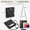 imageBOSTANTEN Crossbody Bags Purses for Women Trendy Soft Leather Shoulder Handbags with Adjustable Strap Zipper PocketA03black