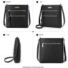 imageBOSTANTEN Crossbody Bags Purses for Women Trendy Soft Leather Shoulder Handbags with Adjustable Strap Zipper PocketA03black