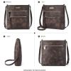 imageBOSTANTEN Crossbody Bags Purses for Women Trendy Soft Leather Shoulder Handbags with Adjustable Strap Zipper PocketA04coffee