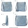 imageBOSTANTEN Crossbody Bags Purses for Women Trendy Soft Leather Shoulder Handbags with Adjustable Strap Zipper PocketA07blue