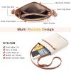 imageBOSTANTEN Crossbody Bags Purses for Women Trendy Soft Leather Shoulder Handbags with Adjustable Strap Zipper PocketB01white Beige