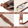 imageBOSTANTEN Crossbody Bags Purses for Women Trendy Soft Leather Shoulder Handbags with Adjustable Strap Zipper PocketB01white Beige