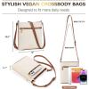 imageBOSTANTEN Crossbody Bags Purses for Women Trendy Soft Leather Shoulder Handbags with Adjustable Strap Zipper PocketB01white Beige