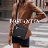 imageBOSTANTEN Crossbody Bags Purses for Women Trendy Soft Leather Shoulder Handbags with Adjustable Strap Zipper PocketB02retro Black