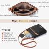 imageBOSTANTEN Crossbody Bags Purses for Women Trendy Soft Leather Shoulder Handbags with Adjustable Strap Zipper PocketB05black Pebble