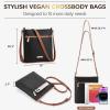 imageBOSTANTEN Crossbody Bags Purses for Women Trendy Soft Leather Shoulder Handbags with Adjustable Strap Zipper PocketB05black Pebble