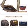 imageBOSTANTEN Crossbody Bags Purses for Women Trendy Soft Leather Shoulder Handbags with Adjustable Strap Zipper PocketBlack With Brown