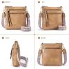 imageBOSTANTEN Crossbody Bags Purses for Women Trendy Soft Leather Shoulder Handbags with Adjustable Strap Zipper PocketCamel Brown
