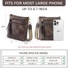 imageBOSTANTEN Crossbody Bags Purses for Women Trendy Soft Leather Shoulder Handbags with Adjustable Strap Zipper PocketCoffee