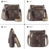 imageBOSTANTEN Crossbody Bags Purses for Women Trendy Soft Leather Shoulder Handbags with Adjustable Strap Zipper PocketCoffee