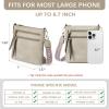 imageBOSTANTEN Crossbody Bags Purses for Women Trendy Soft Leather Shoulder Handbags with Adjustable Strap Zipper PocketGrey