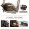 imageBOSTANTEN Crossbody Bags Purses for Women Trendy Soft Leather Shoulder Handbags with Adjustable Strap Zipper PocketGrey