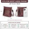 imageBOSTANTEN Crossbody Bags Purses for Women Trendy Soft Leather Shoulder Handbags with Adjustable Strap Zipper PocketWine Red