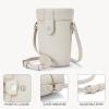 imageBOSTANTEN Small Bucket Bags for Women Crossbody Bag Vegan Leather Shoulder Purse with Card SlotsBeige