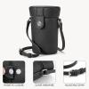 imageBOSTANTEN Small Bucket Bags for Women Crossbody Bag Vegan Leather Shoulder Purse with Card SlotsBlack