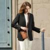 imageBOSTANTEN Small Bucket Bags for Women Crossbody Bag Vegan Leather Shoulder Purse with Card SlotsBrown