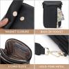 imageBOSTANTEN Small Crossbody Bags for Women Cell Phone Purse Leather Wallet Handbags with Card SlotsA05black