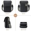 imageBOSTANTEN Small Crossbody Bags for Women Cell Phone Purse Leather Wallet Handbags with Card SlotsA05black