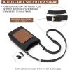 imageBOSTANTEN Small Crossbody Bags for Women Cell Phone Purse Leather Wallet Handbags with Card SlotsB01black With Brown