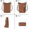 imageBOSTANTEN Small Crossbody Bags for Women Cell Phone Purse Leather Wallet Handbags with Card SlotsB01brown
