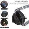 imageBOSTANTEN Small Crossbody Bags for Women Designer Zip Cell Phone Purse Shoulder Handbags Wallet with Card SlotsA01retro Black