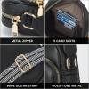imageBOSTANTEN Small Crossbody Bags for Women Designer Zip Cell Phone Purse Shoulder Handbags Wallet with Card SlotsA01retro Black
